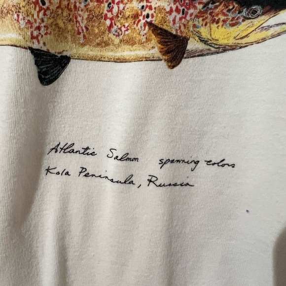 Rare Patagonia Shirt Vintage Collectible Atlantic Salmon Spawning Colors Russia - Picture 5 of 8